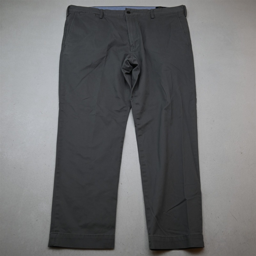 Polo Ralph Lauren 40x30 Gray Stretch Slim Recent Chino Mens Pants